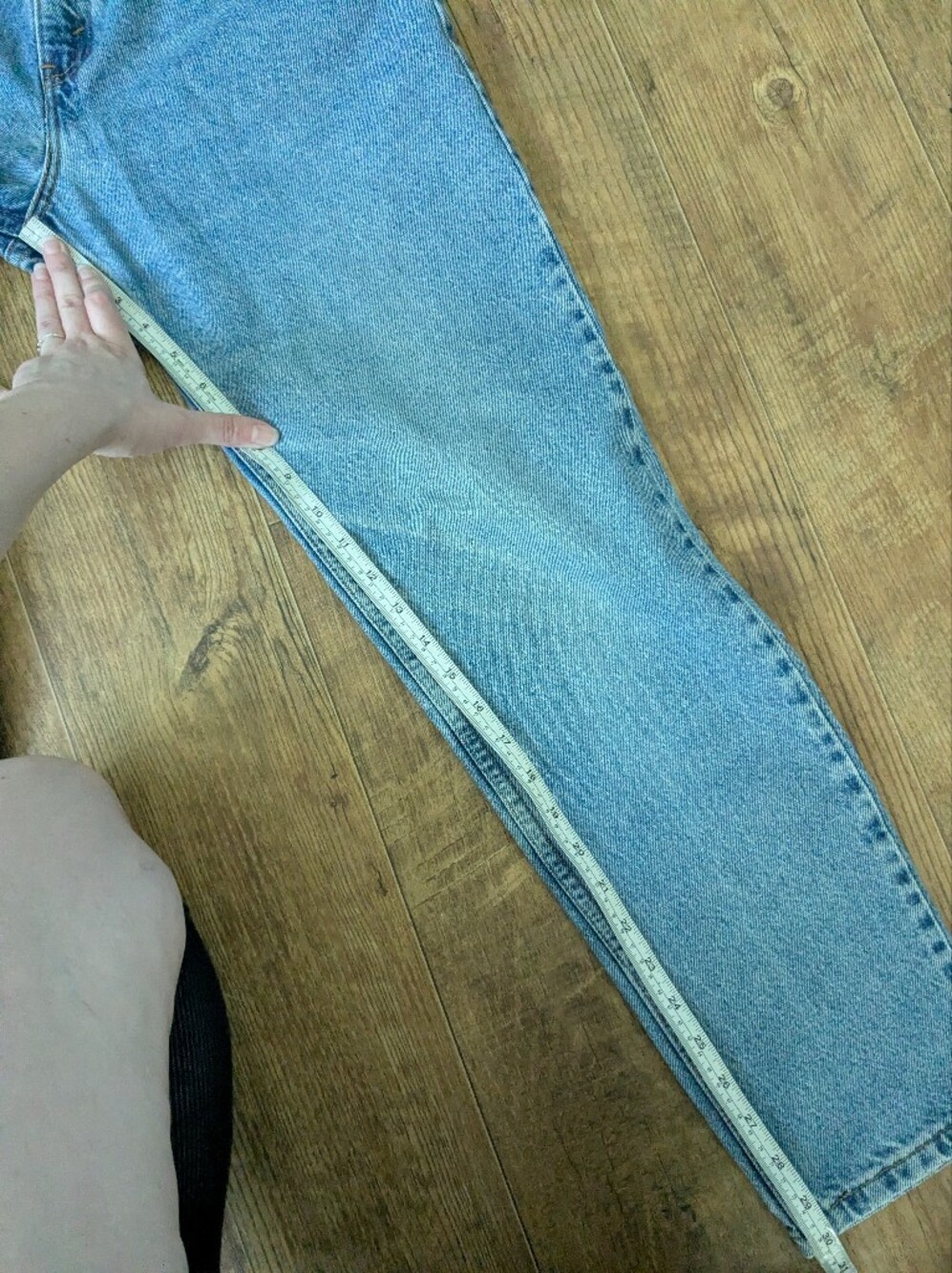 Vintage Levis 90s 951 Relaxed Tapered Fit Made In USA Cotton Denim Jeans Size 6 - Picture 10 of 12